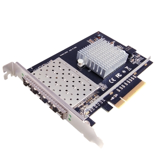 Сетевая карта 10G Quad Port SFP+ PCIe Ethernet Adapter with Intel XL710-BM1 Chipset