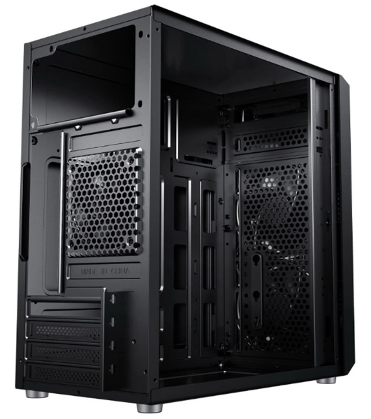 Компьютерный корпус ACD Coffre 104G mATX, Black, CPU 140мм, VGA 245мм, PSU 285мм, 2x3.5INT, 1x2.5INT, 2xUSB 2.0, 1xUSB 3.0, HD Audio, w/o FAN, w/o PSU, TG
