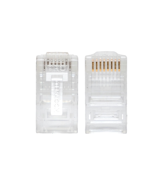 Коннектор RJ-45 TERACOM PRO неэкранированный 8P8C 30мкд Cat.5E универсальный (упак. 10 шт)