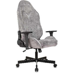 Кресло Бюрократ Knight N1 Fabric серый, ткань, 120 кг, механизм качания