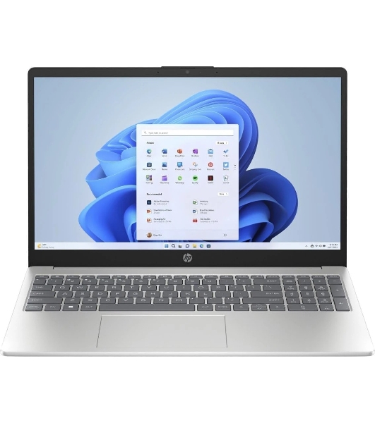 Ноутбук HP 15 15-fc0196nia 15.6'/IPS/AMD R5-7520U/8Gb/512Gb SSD/AMD Radeon 610M/noOS/серебристый/1.59kg