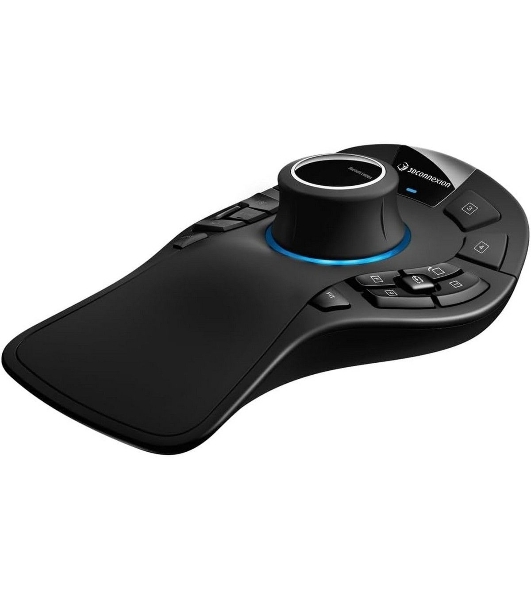 Мышь беспроводная/проводная 3DConnexion SpaceMouse Pro Wireless (3DX-700119) черный, радиоканал, Bluetooth, USB, кнопки - 15