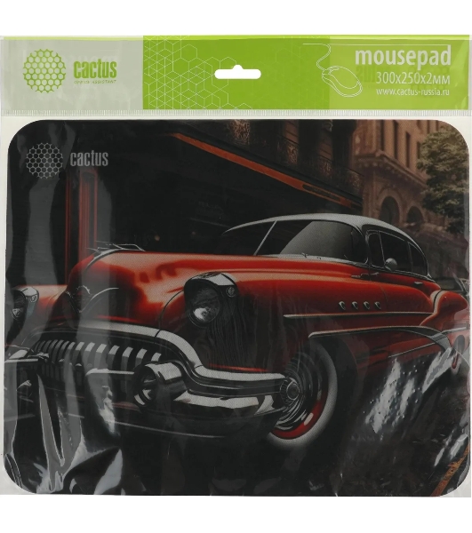 Коврик для мыши Cactus Red Car 300x250x2мм (CS-MP-P07M)