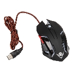 Мышь проводная Nakatomi MOG-20U черный, 2400 dpi, USB, кнопки - 6, фото2