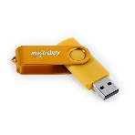 Флешка USB Smartbuy Twist Yellow (SB064Gb2TWY), 64Gb, USB 2.0, R/W 20/10, желтый, фото2