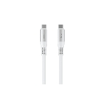 Кабель OLMIO SHIELD, Type-C - Type-C, 60W 3A, 1.2м, белый, фото 1