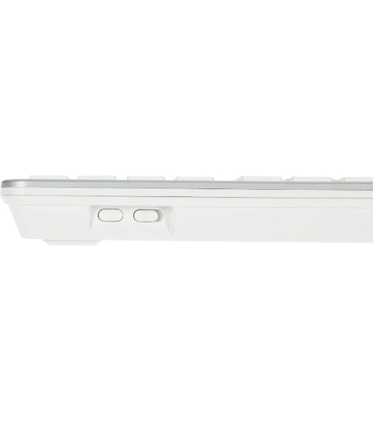 Клавиатура беспроводная A4Tech Fstyler FBK25, USB, Bluetooth/Радиоканал, белый/серый
