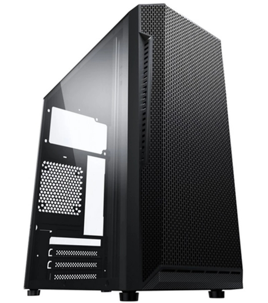 Компьютерный корпус ACD Coffre 104G mATX, Black, CPU 140мм, VGA 245мм, PSU 285мм, 2x3.5INT, 1x2.5INT, 2xUSB 2.0, 1xUSB 3.0, HD Audio, w/o FAN, w/o PSU, TG