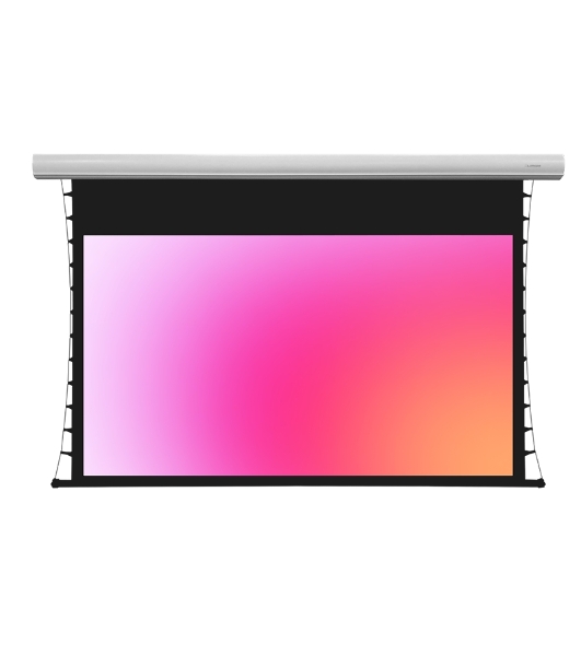 Экран с электроприводом Lumien Cinema Control 185x243 см (раб.область 132х235 см) (106') Matte White FiberGlass черная кайма по периметру, доп.черная область 47 см, триггер., RS232, IR, RF управл. в комплекте, белый корпус 16:9