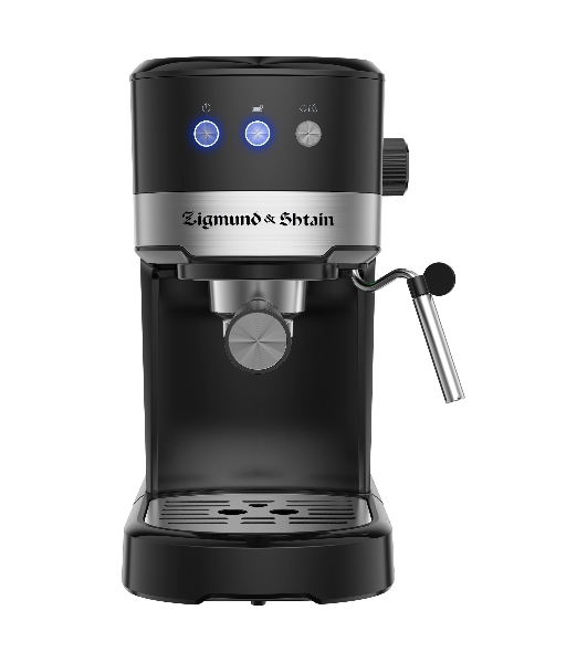 Кофеварка рожковая Zigmund & Shtain ZCM-900 черный, исп. кофе - молотый, 1.2 л, 1200 Вт, 15 бар
