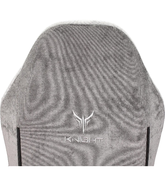 Кресло Бюрократ Knight N1 Fabric серый, ткань, 120 кг, механизм качания