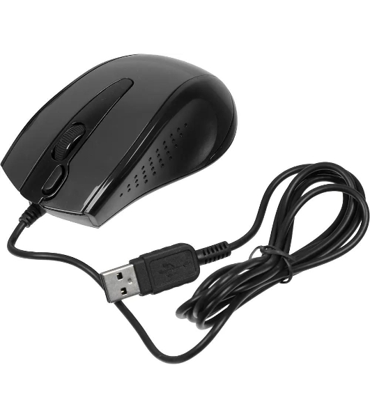 Мышь проводная A4Tech N-500F серый глянец/черный, 1200 dpi, USB, кнопки - 4