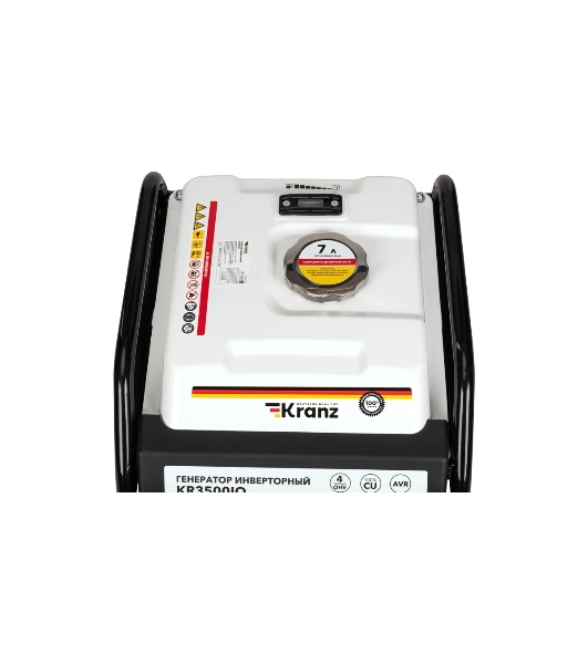 Электрогенератор бензиновый инверторный Kranz KR3500IO, 3.5 кВт, 96 дБ, 27 кг