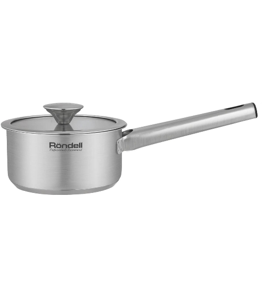Ковш Rondell Modern RDS-1745, 0.9 л, с крышкой, сталь