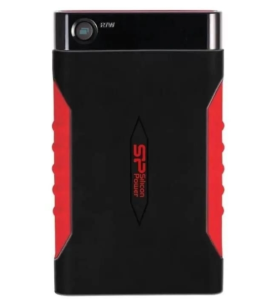 Внешний HDD 2.5' Silicon Power Armor A15, 2TB, USB 3.2 Gen 1 Type-A, 5400 rpm, черно-красный
