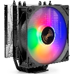 Кулер для процессора ExeGate Dark Magic EXX400V3 PWMRGB, 120 мм, алюминий/медь, 800-1800 об/мин, 11-33 дБ, 4 pin PWM, 140 Вт, высота 148 мм, RGB, фото 1
