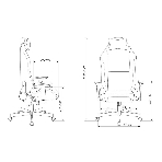 Кресло Бюрократ Knight N1 Fabric серый, ткань, 120 кг, механизм качания, фото4