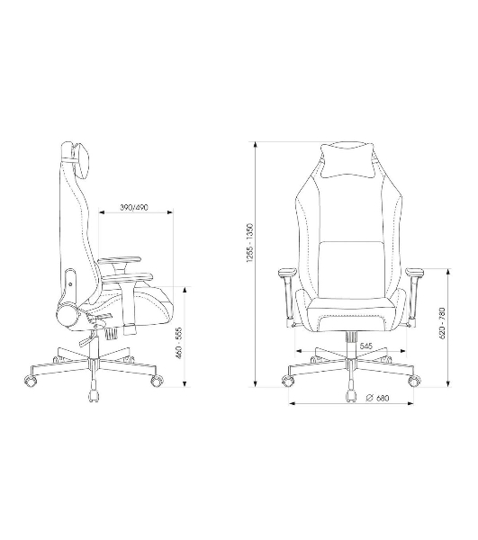 Кресло Бюрократ Knight N1 Fabric серый, ткань, 120 кг, механизм качания