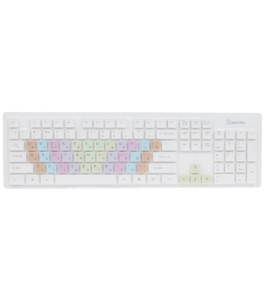 Комплект клавиатура+мышь Smartbuy 218346AG беспроводной, USB, 1500 DPI, белый