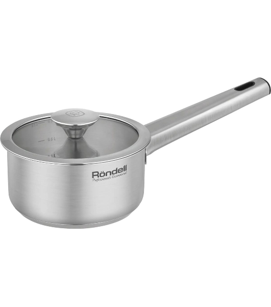 Ковш Rondell Modern RDS-1745, 0.9 л, с крышкой, сталь