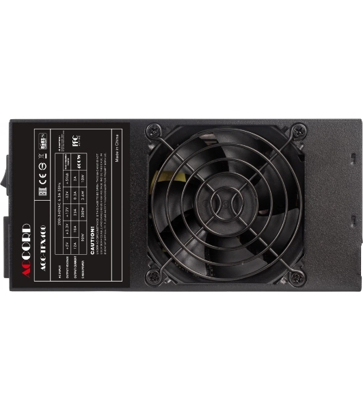 Блок питания Accord ACC-TFX400, 400Вт, 80мм, черный