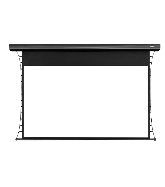 Экран с электроприводом Lumien Cinema Control 185x243 см (раб.область 132х235 см) (106') Matte White FiberGlass черная кайма по периметру, доп.черная область 47 см, триггер., RS232, IR, RF управл. в комплекте, белый корпус 16:9