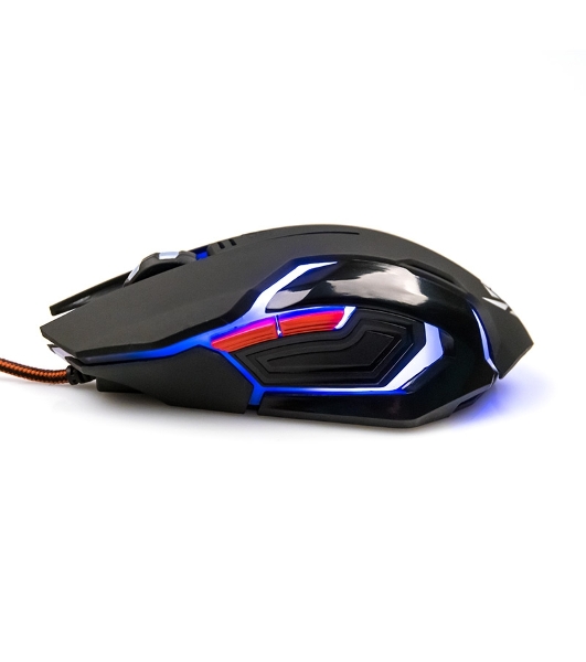 Мышь проводная Nakatomi MOG-20U черный, 2400 dpi, USB, кнопки - 6