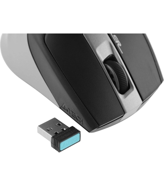 Мышь беспроводная A4Tech Fstyler FG35 серый/черный, 2000 dpi, радиоканал, USB, кнопки - 6