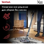 Пылесос вертикальный Tefal TY6838WO серый/фиолетовый, питание от аккумулятора, 100 Вт, уборка сухая, пылесборник 0.55 л, фото9