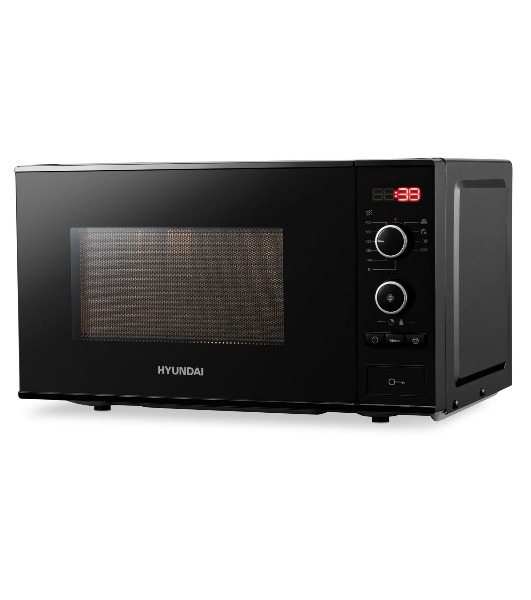 Микроволновая печь Hyundai HYM-D3032 черный, 20 л, 700 Вт, переключатели - кнопки, поворотный механизм