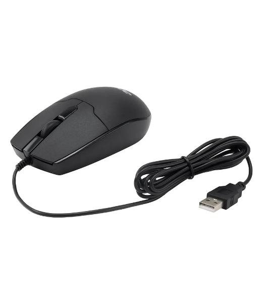 Мышь проводная Acer OMW126 черный, 1200 dpi, USB, кнопки - 3