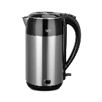 Электрочайник BQ KT2030SW черный/серебристый, 2.2 л, 2200 Вт, скрытый нагревательный элемент, фото 1