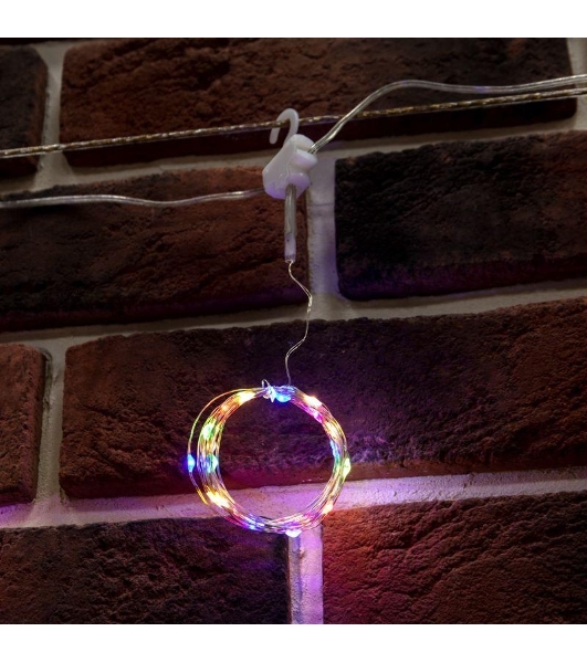Гирлянда Neon-night светодиодный занавес из росы 3х3м 300 LED IP20 USB + пульт управления с крючками для крепления мультиколор