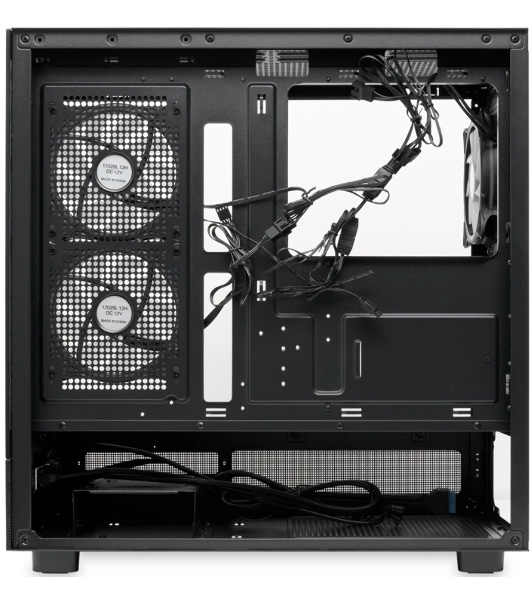 Компьютерный корпус HSPD F710, Panoramic Mid Tower, черный, TG, 0.5 SPCC, 3x120мм ARGb E-ATX, ATX, mATX, mITX 185/395/270мм 2x2.5', 1x3.5', 7xPCI 2xUSB-A 3.0 435x230x457мм