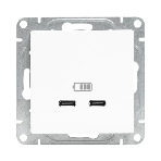 Розетка 2-м СП Эпика USB-C механизм бел. EKF UP1-SOW-2USBC, фото8