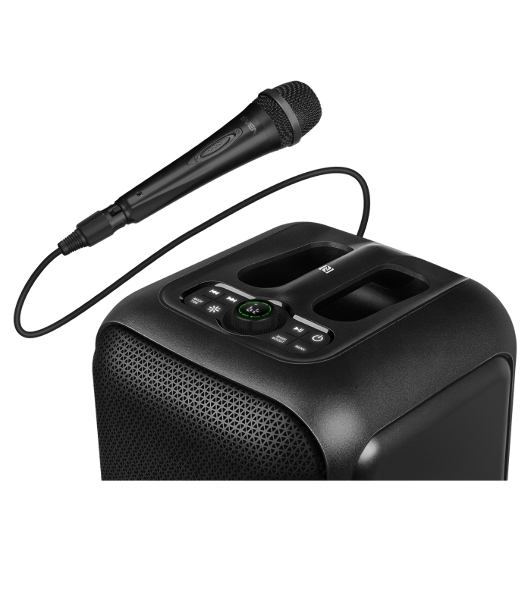 Портативная колонка SVEN PS-880, черный, 1.0, 110 Вт (RMS), Bluetooth, FM, USB, microSD, LED-дисплей, аккумулятор
