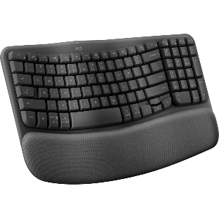 Клавиатура Logitech Wave Keys беспроводная, Bluetooth, радиоканал, серый