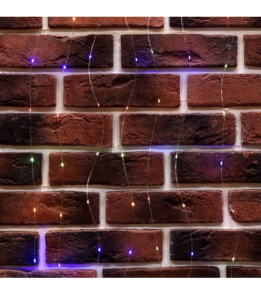 Гирлянда Neon-night светодиодный занавес из росы 3х3м 300 LED IP20 USB + пульт управления с крючками для крепления мультиколор