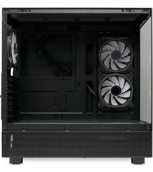 Компьютерный корпус HSPD F710, Panoramic Mid Tower, черный, TG, 0.5 SPCC, 3x120мм ARGb E-ATX, ATX, mATX, mITX 185/395/270мм 2x2.5', 1x3.5', 7xPCI 2xUSB-A 3.0 435x230x457мм