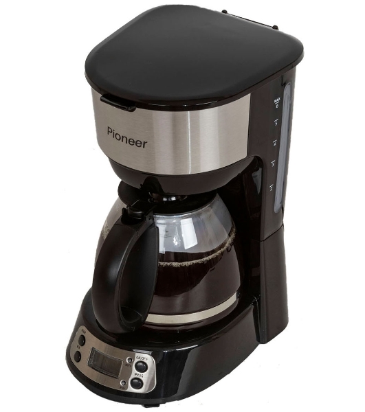 Кофеварка капельная Pioneer CM053D серебристый/черный, исп. кофе - молотый, 0.75 л, 600 Вт