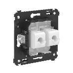 Розетка компьютерная DKC Avanti 4400664 RJ-45 без шторки в стену, кат.5е двойная, 'Белое облако', фото3
