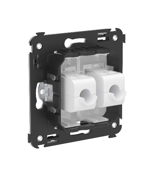 Розетка компьютерная DKC Avanti 4400664 RJ-45 без шторки в стену, кат.5е двойная, 'Белое облако'