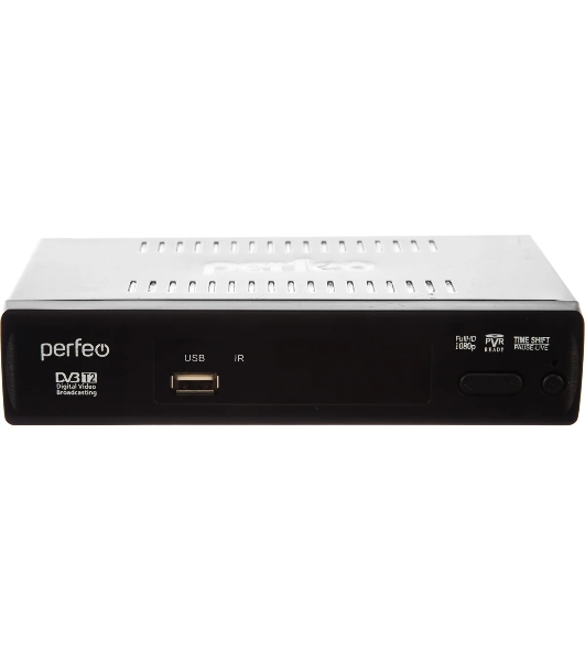 Приставка Perfeo (PF-A4412) LEADER DVB-T2/C для цифр.TV, Wi-Fi, IPTV, HDMI, 2 USB, DolbyDigital, пульт ДУ