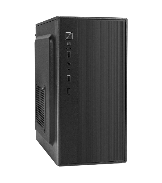 Компьютерный корпус Minitower ExeGate BAA-408-AAA350 (mATX, БП AAA350 с вент. 8см, 2хUSB, HD Audio, черный)
