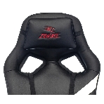Кресло игровое Zombie DRIVER черный/белый, искусственная кожа, с подголов. крестовина пластик, фото4