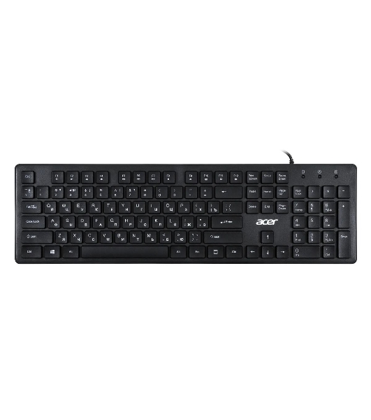 Клавиатура проводная Acer OKW020, USB, черный