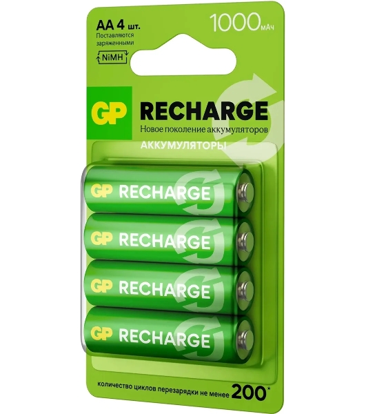 Аккумулятор GP Smart Energy AA NiMH 1000mAh (4шт)