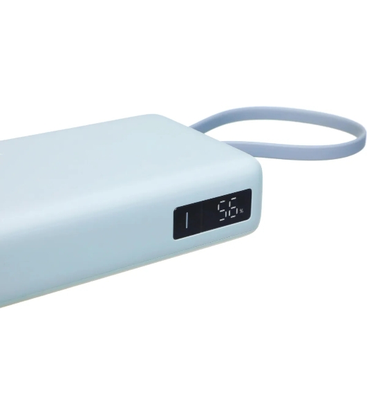 Портативный аккумулятор со встроенным кабелем Xiaomi 67W Power Bank 20000 (Integrated Cable) Ice Blue (BHR08O8GL)