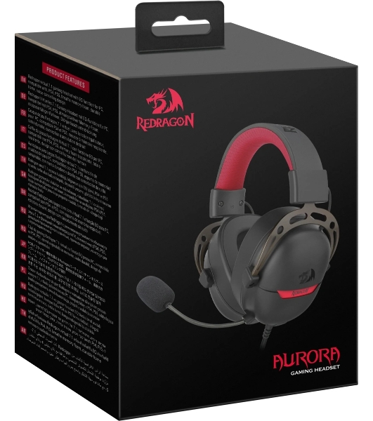 Гарнитура Redragon Aurora чёрный, проводная, USB