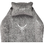 Кресло Бюрократ Knight N1 Fabric серый, ткань, 120 кг, механизм качания, фото8